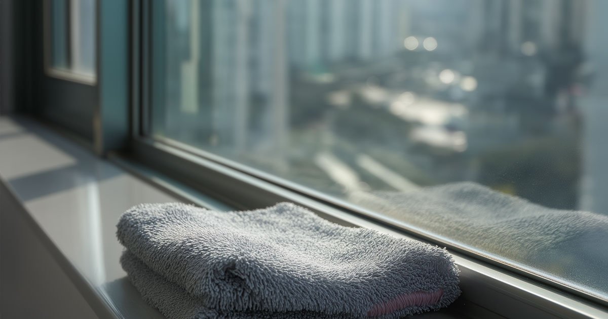 How to clean aluminum window and door frames